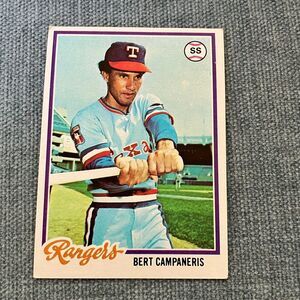 1978 Topps Texas Rangers Baseball Card Trading Card